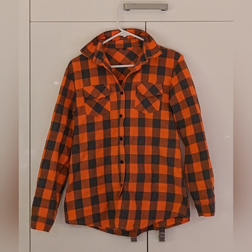 Orange/Gray Flannel